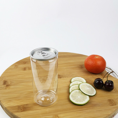 쉬운 덮개 풀링 음식 음료와 원통 PLA 0.25L 맑은 물 캔