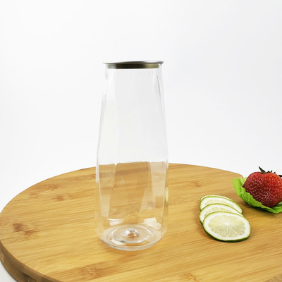500ml 플라스틱 물병, 다이아몬드 모양, 식품 안전 BPA 없는 저장 용기/cereal, flour, sugar를 위한 주스 병