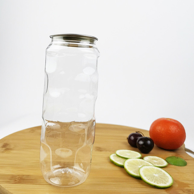 차 우유 플라스틱 0.5L 식료품 용기는 쉬운 덮개 풀링으로 삐걱거립니다