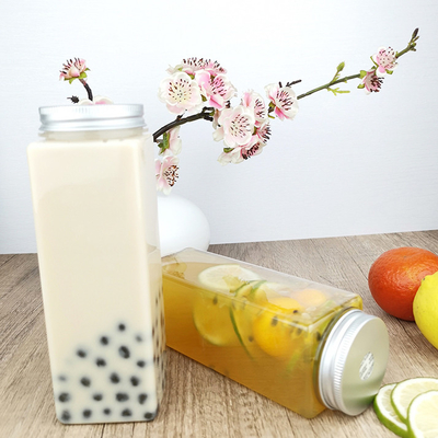 500ml 칸 크기의 한 번 사용 가능한 병, 음료, 기름, 주스용 안전 식품 등급 플라스틱 용기